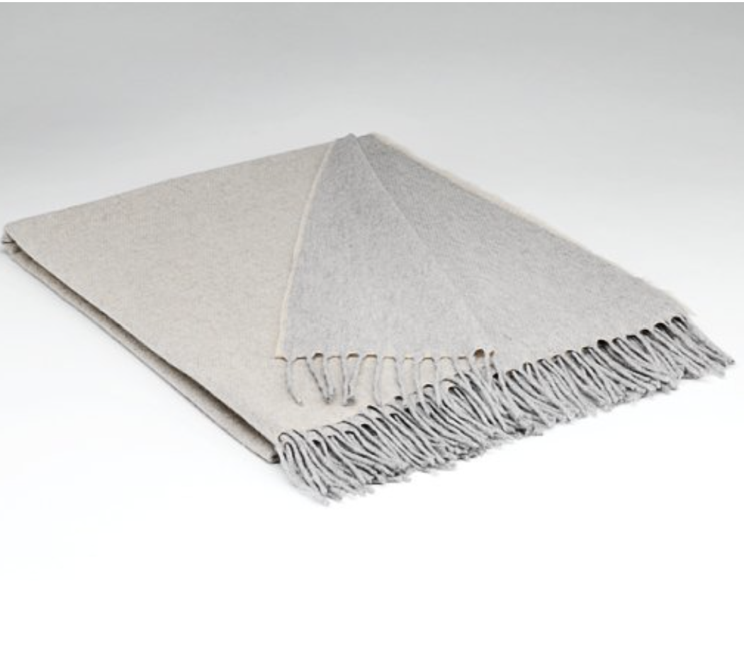 White cashmere throw sale