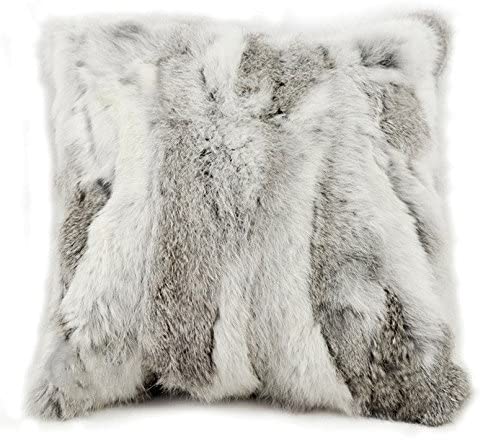 St. Pierre Lapin Genuine Rabbit Fur Pillowcase